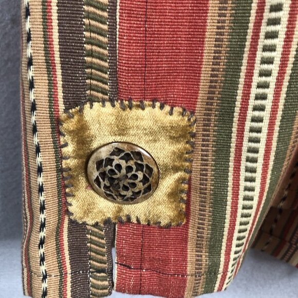 Vintage Handmade Vest One Size Western Art to Wear Mexican Boho Artsy Cross - Picture 16 of 16